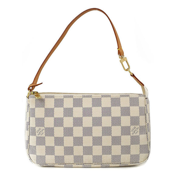 Louis Vuitton Azur Accessoires Accessory White Pouch Damier Pochette - Picture 1 of 8